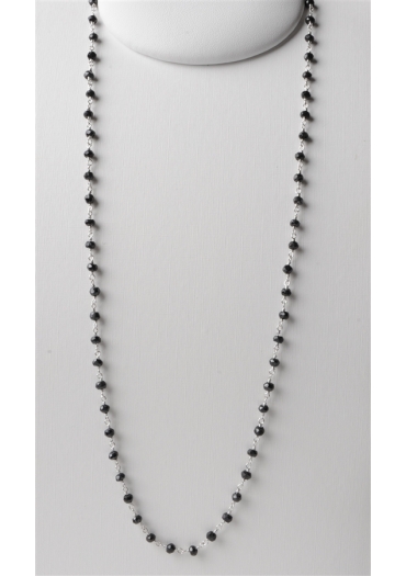 Collana, rosario spinello nero CN2147