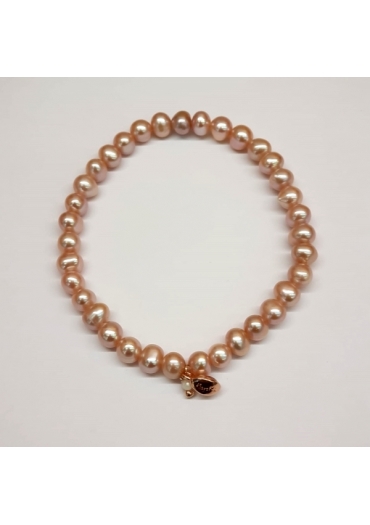 Bracciale perle coltivate  6 mm glicine BR1745