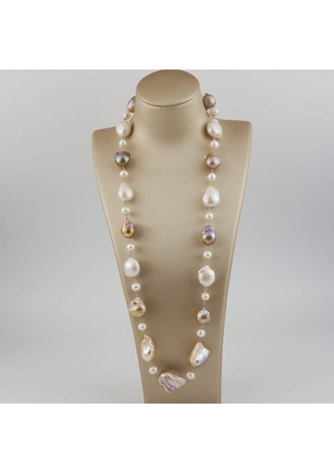 Collana perle barocche multicolor CN2781