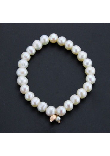 Bracciale perle coltivate  bianche 8 mm BR1592