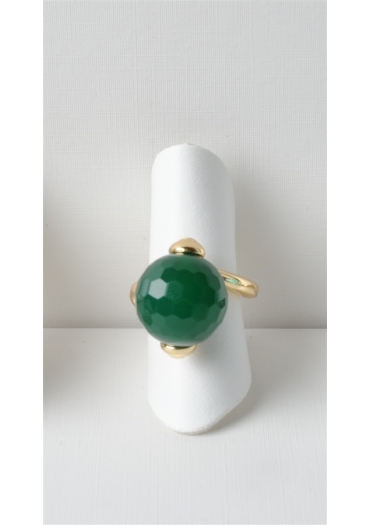 Anello agata verde smeraldo AN144