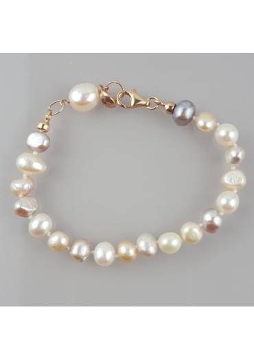 Bracciale perle coltivate Multicolor br1522