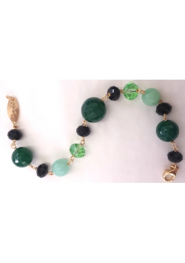 Bracciale agata nera