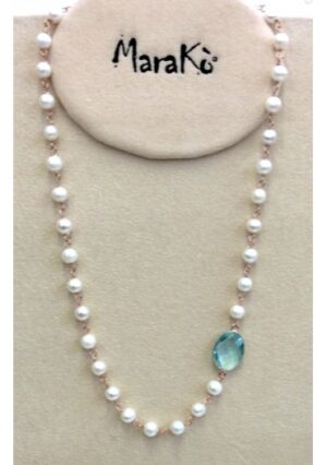 Girocollo 45 cm perle di fiume