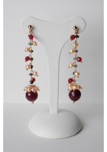 Orecchini agata ruby