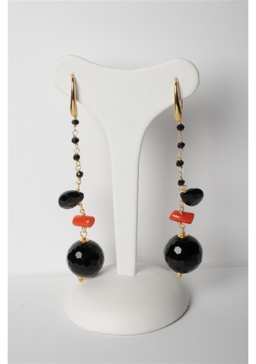 Orecchini corallo rosso