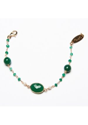 Br agata verde smeraldo