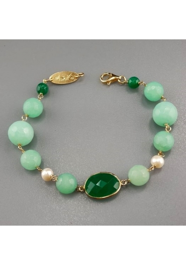Br Giada Crisopaz, agata verde – cod:BR1115