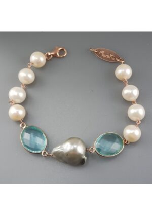 Br perla barocca grigia