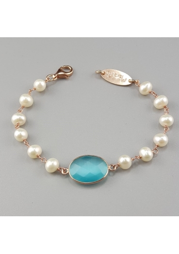 Br perle quarzo tiffany