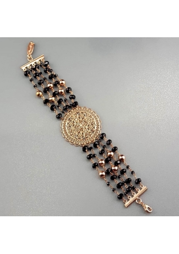 Bracciale agata nera