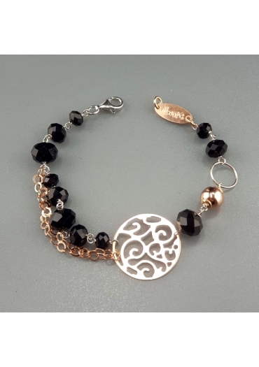 Bracciale agata nera