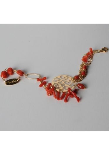 Bracciale corallo rosso
