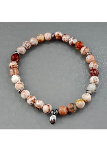 Bracciale diaspro brown6  mm﻿