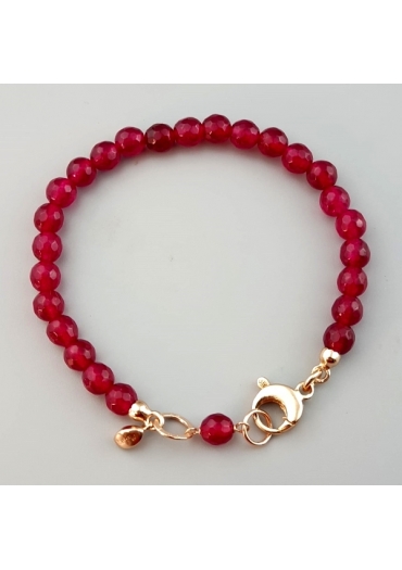 Bracciale Easy agata ruby 6 mm
