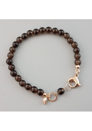 Bracciale Easy Quarzo fumè 6 mm