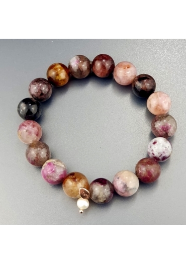 bracciale elastico tormaline,  10 mm﻿