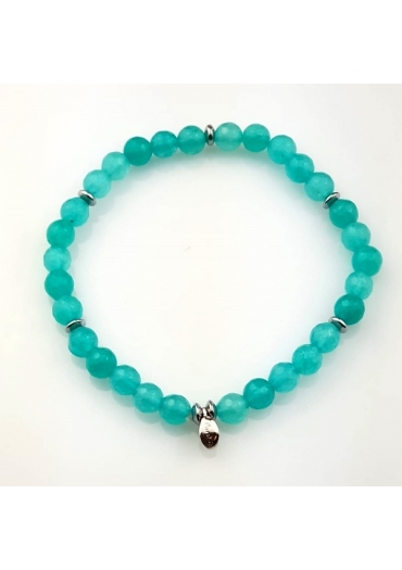 Bracciale giada verde acqua 6mm﻿ 6mm﻿