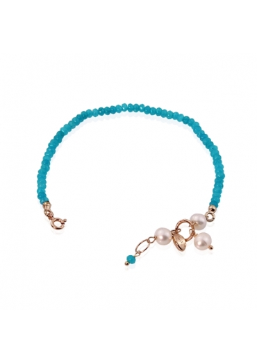 Bracciale rugiada, giada verde acqua﻿