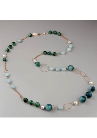 Chanel, acquamarina, agata verde striata,