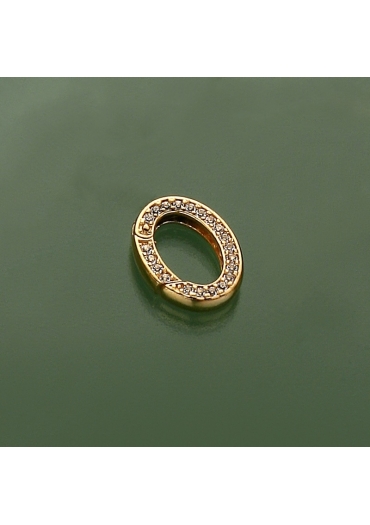 Chiusura a molla oroCon zirconi pp﻿