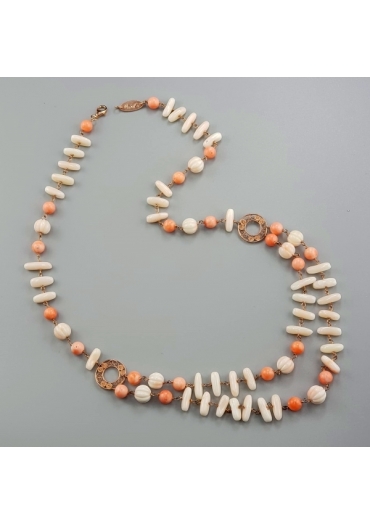 Collana corallo rosa naturale – cod:CN2648