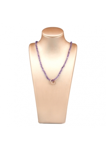 Collier ametista taglio diamond