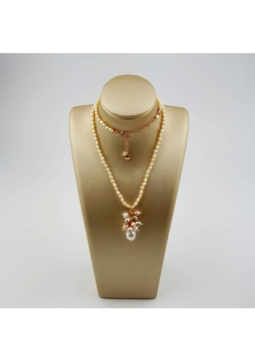 Collier perle coltivate multicolor