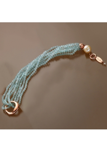 Fascia acquamarina taglio diamond