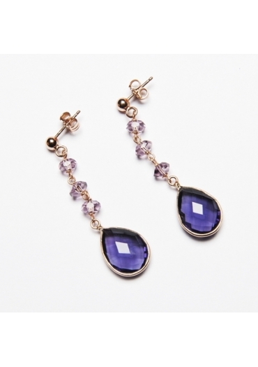 Or goccia ametista idrotermale