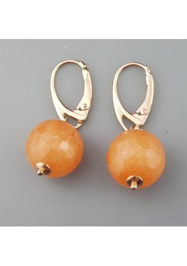 Orecchini Agata arancione﻿