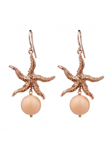 Orecchini bamboo rosa