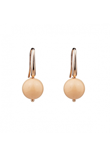 Orecchini corallo bamboo rosa ﻿