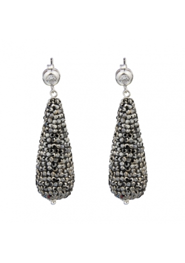 Orecchini goccia marcasite e zirconi