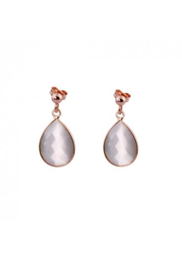 Orecchini labradorite bianca﻿