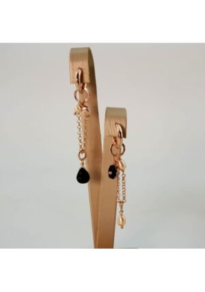 Orecchini perle coltivate,Spinello nero﻿