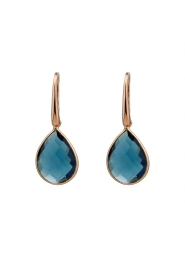 Orecchini goccia blue light