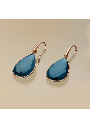Orecchini goccia quarzo blue light﻿
24 per 18 mm