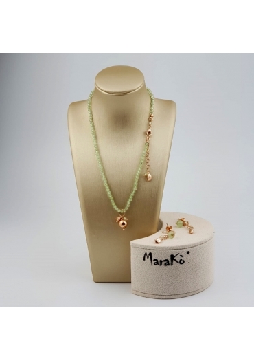 Parure Choker Quarzo rutilato verde