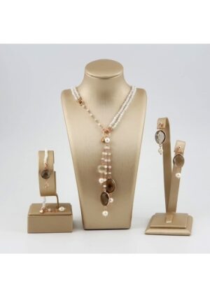 Parure Labradorite,quarzo fumè﻿