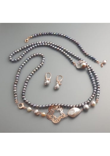 Parure perle coltivate