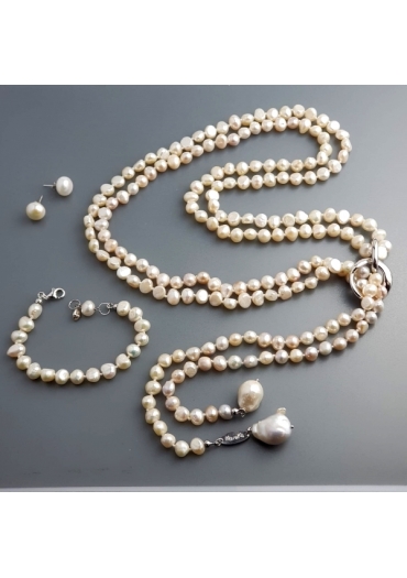 Parure Perle coltivate