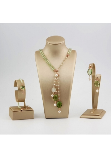 Parure Quarzo rutilato verde﻿