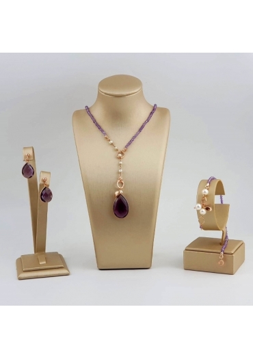 Parure Rugiada, Ametistaperle coltivate