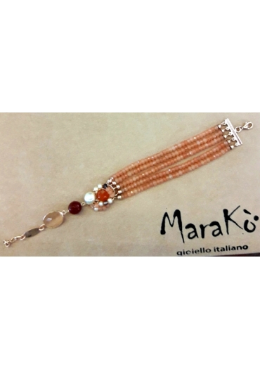 Bracciale giada salmone