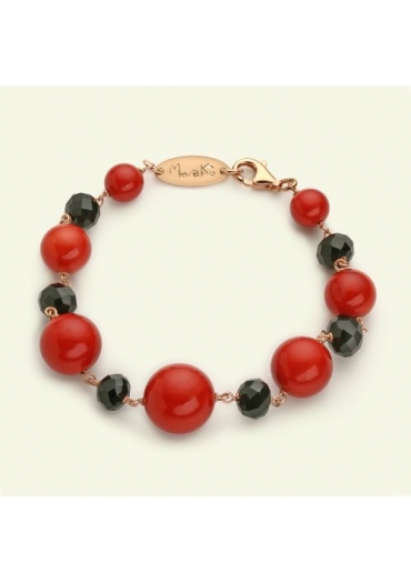 Br bamboo rosso agata nera