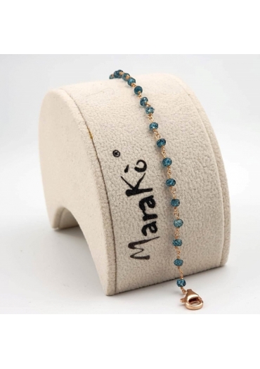 Bracciale a rosarietto quarzo blue light