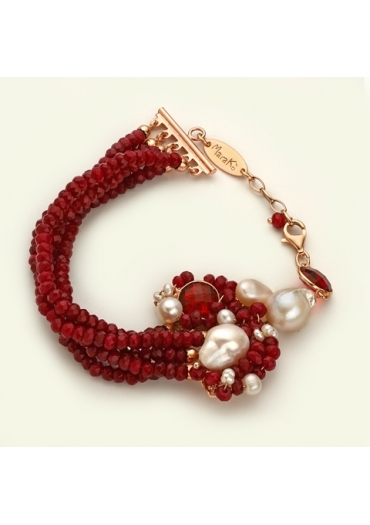 Bracciale agata ruby pz unico