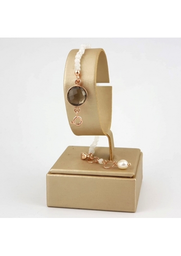 Bracciale aquarelle,labradorite bianca﻿