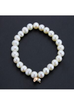Bracciale perle coltivate bianche 8 mm﻿